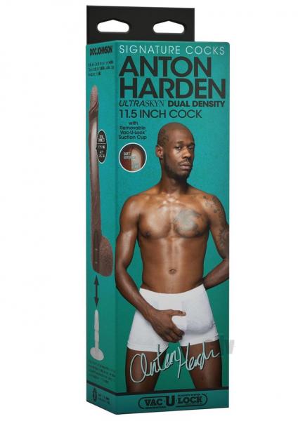 Signature Cocks Anton Harden 11 In. Ultraskyn Cock With Removable Vac-u-lock Suction Cup