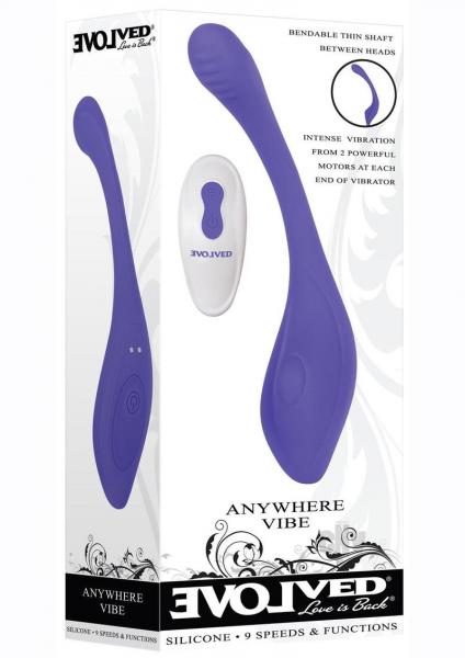 Evolved Anywhere Vibe Rechargeable Silicone Blue
