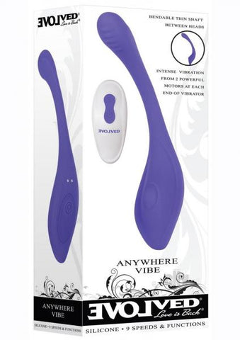 Evolved Anywhere Vibe Rechargeable Silicone Blue