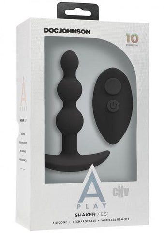 A-play Shaker Rechargeable Silicone Anal Plug With Remote