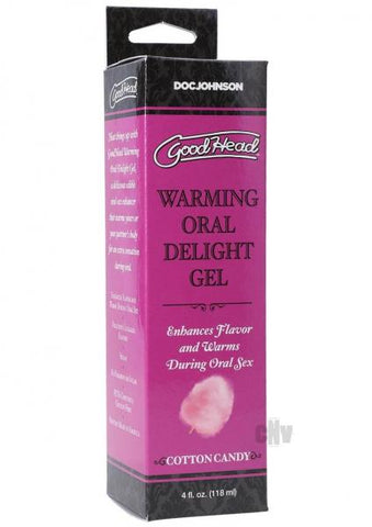 Goodhead Warming Head Oral Delight Gel Cotton Candy 4 Oz.