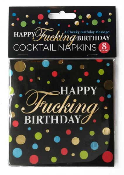 Happy Fucking Birthday Napkins