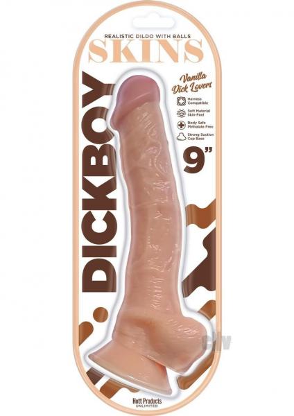 Dickboy Skins Dildo 9 In. Vanilla Lovers