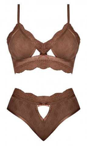 Magic Silk Seamless Fishnet Gartered Catsuit Lavender Os