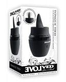 Evolved Tongue Tied Silicone Rechargeable Black