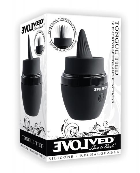 Evolved Tongue Tied Silicone Rechargeable Black