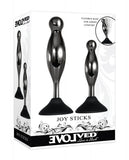 Evolved Joy Sticks 2-piece Plug Set Black