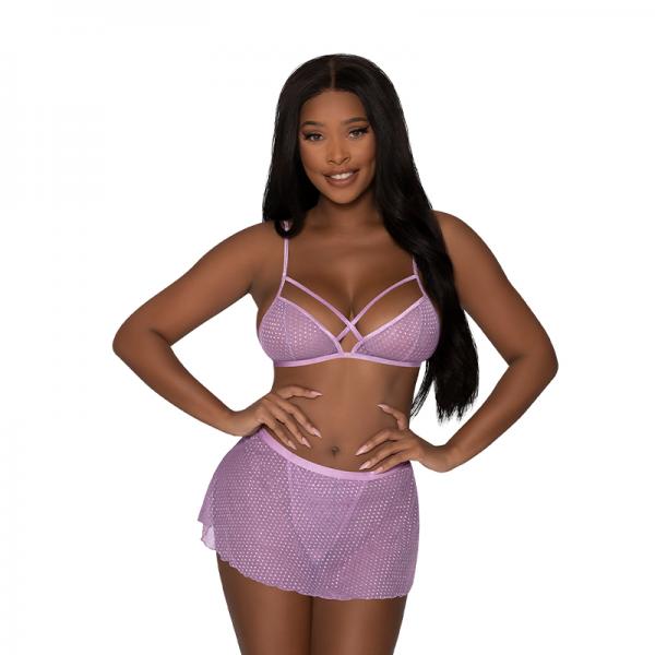 Magic Silk Modern Romance Baby Doll & Thong White S/m
