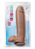 Au Naturel Huge Dildo 10 In. Mocha