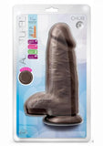 Au Naturel Chub Dildo 10 In. Chocolate