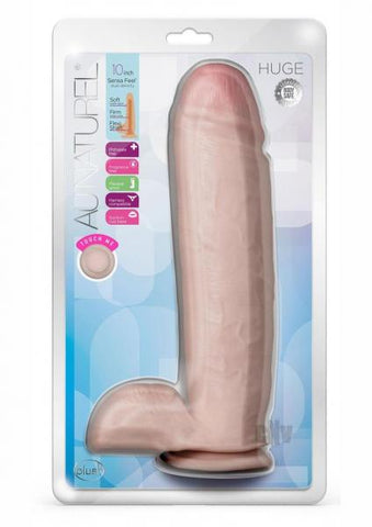 Au Naturel Huge Dildo 10 In. Vanilla