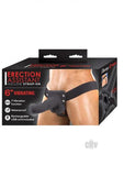 Erection Assistant Hollow Strap-on Vibrating 6 In. Black