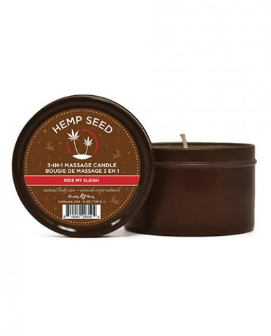 Eb Hemp Seed Candle Ride My Sleigh 6 Oz.