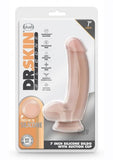 Dr. Skin Dr. Samuel Dildo With Suction Cup Silicone 7 In. Vanilla