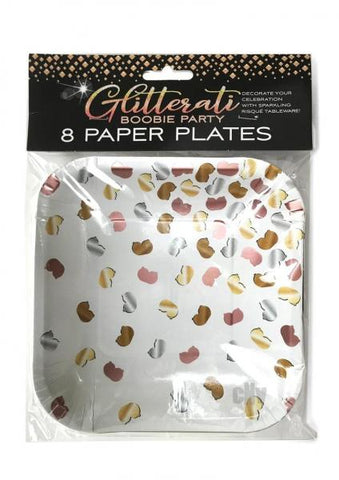 Glitterati Boobie Party Plates