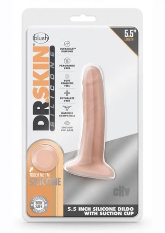 Dr. Skin Dr. Lucas Dong With Suction Cup Silicone 5 In. Vanilla