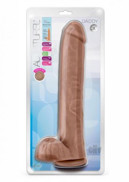 Au Naturel Daddy Dildo 14 In. Mocha