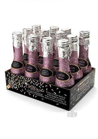 Glitterati Champagne Confetti Display Of 12