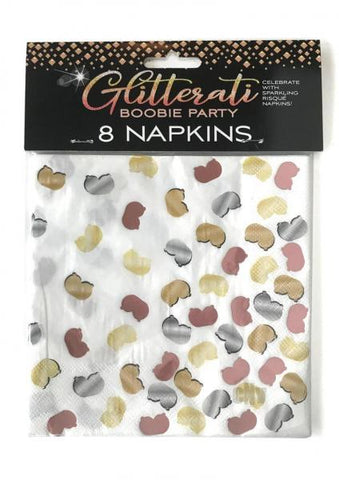 Glitterati Boobie Party Napkins