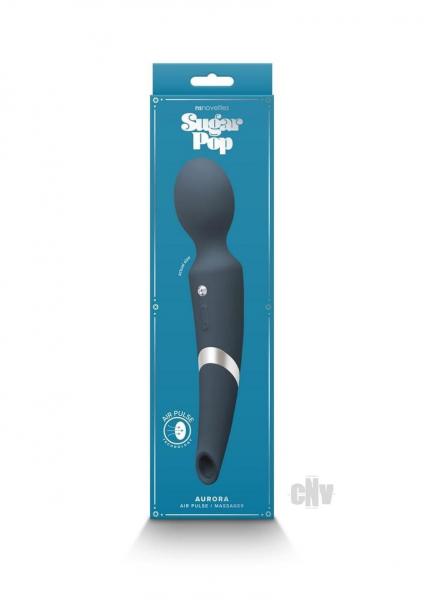 Sugar Pop Aurora Air Pulse And Wand Massager Blue