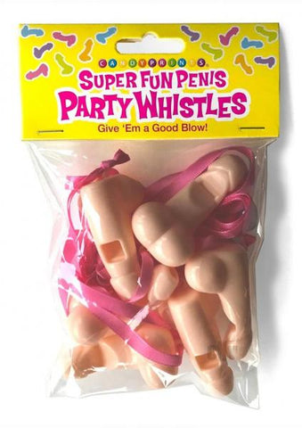 Super Fun Penis Party Whistles 6-pack