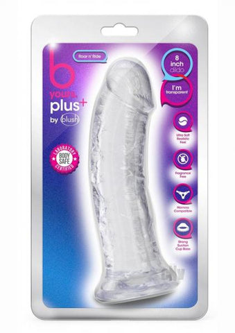 B Yours Plus Roar 'n' Ride Dildo Clear