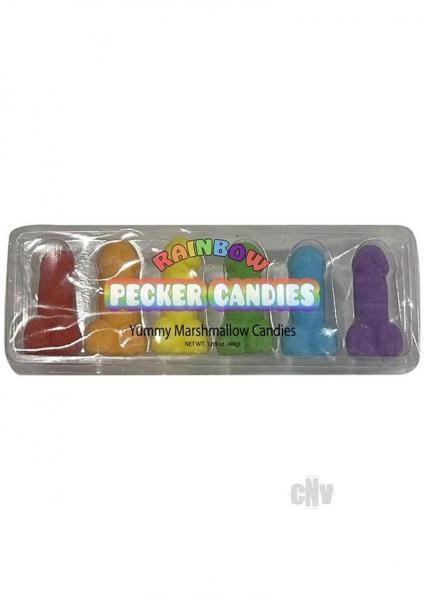 Rainbow Penis Marshmallow Candies