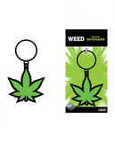 Weed Keychain Green Marijuana Leaf