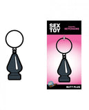 Sex Toy Keychain Gray Butt Plug