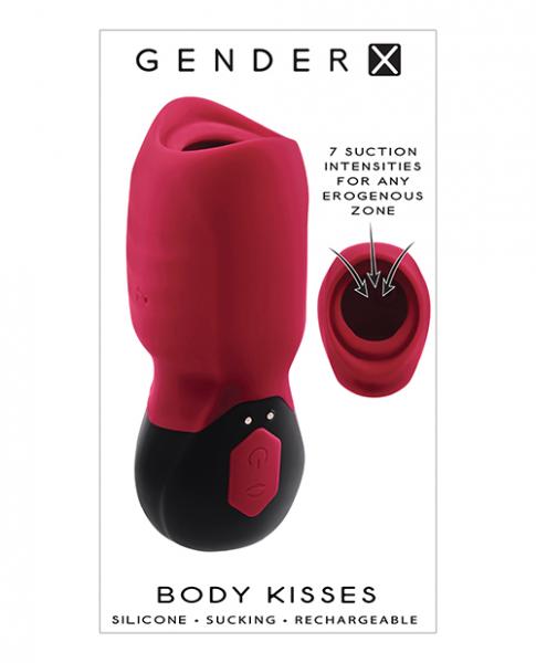 Gender X Body Kisses Suction Toy Red