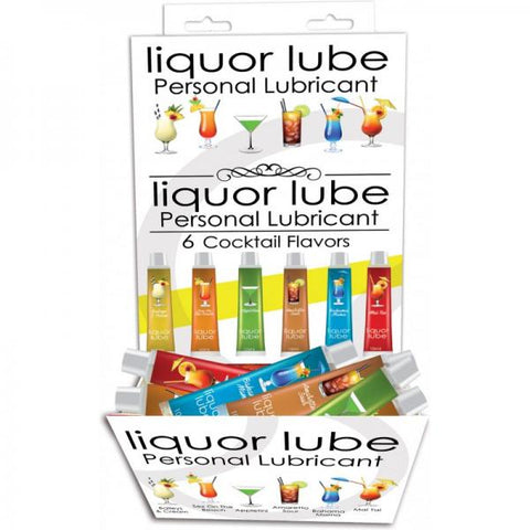 Liquor Lube 10 Ml Tubes Six Assorted Flavors (72 Pcs/display)