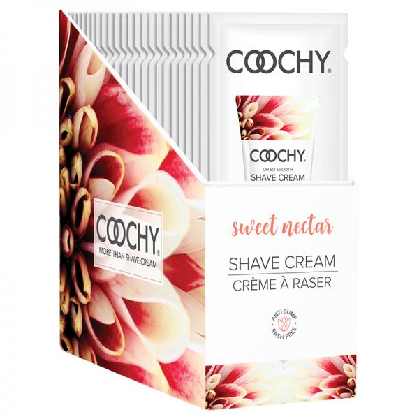 Coochy Shave Cream Sweet Nectar Foil 15ml 24pc Display