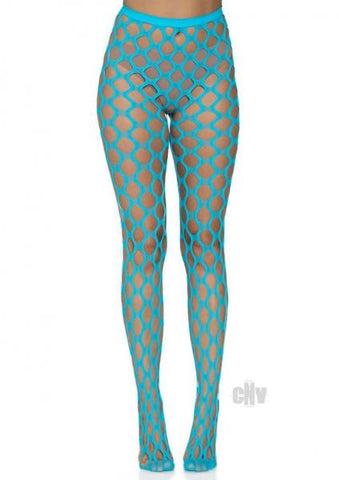 Jumbo Pothole Net Tights Os Neon Blue