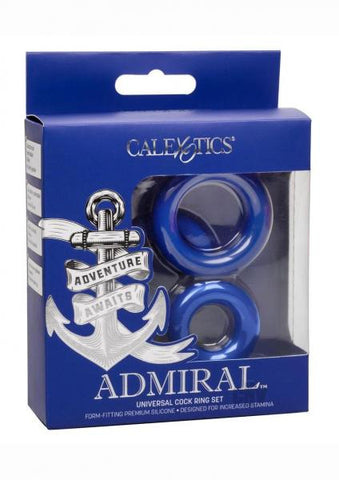 Admiral Universal Cock Ring Set Blue