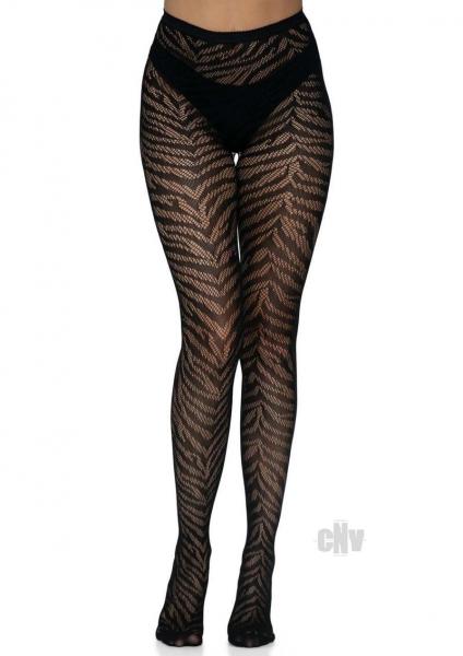 Zebra Net Tights Os Black