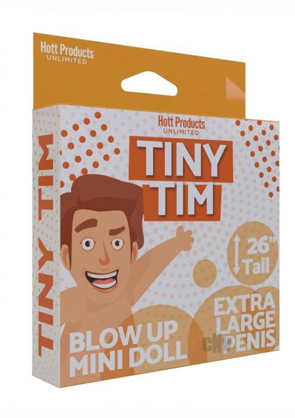 Tiny Tim Blow Up Party Doll Vanilla