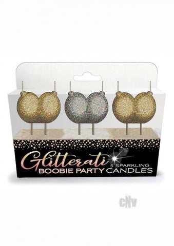 Glitterati Boobie Candles 4pc Set