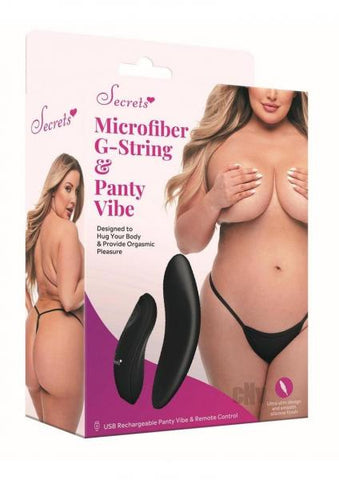 Sk Microfibe Gstring Panty Vibe Qn Black