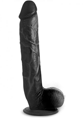 Mc Long Logan Dildo W/balls 10 Black