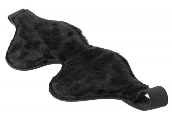 Strict Black Fleece Lined Blindfold