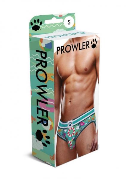 Prowler Beach Brief Lg Aqua