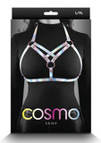 Cosmo Harness Vamp Lg/xl Rainbow