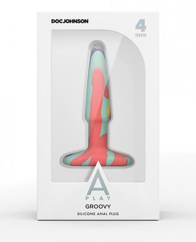 A-play Groovy Silicone Anal Plug 4 Teal