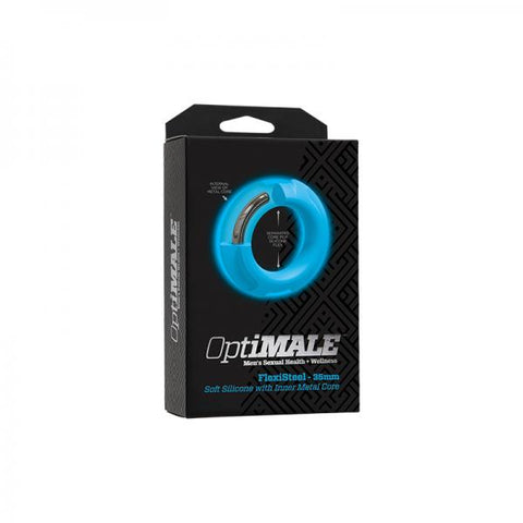 Optimale Flexisteel Cockring 35mm Blue