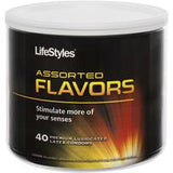 Lifestyles Condoms Assorted Flavors 40 Pieces Bowl