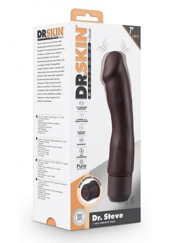 Dr Skin Silic Dr Steve Vibrate 7 Brown