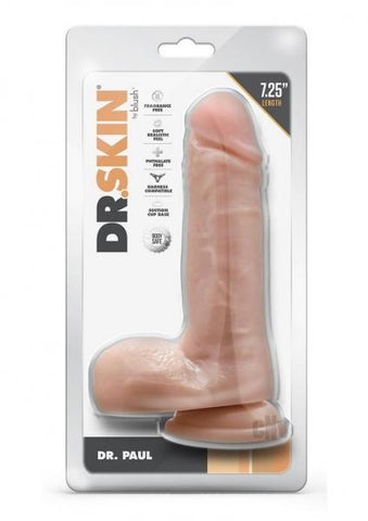 Dr Skin Dr Paul 7.25 Dildo Balls Beige