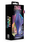 Anal Adv Matrix Wavy Bling Plug Sapphire