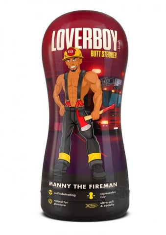 Loverboy Manny Fireman Lube Stroker Tan