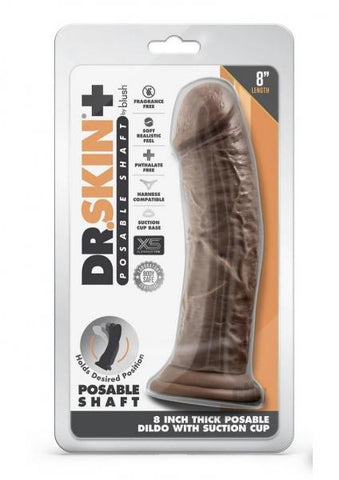 Dr Skin Plus Thick Pose Dildo 8 Chocola